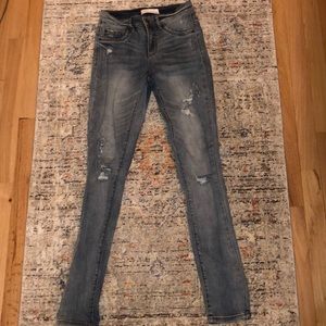 Garage straight high rise leg jeans size 0.